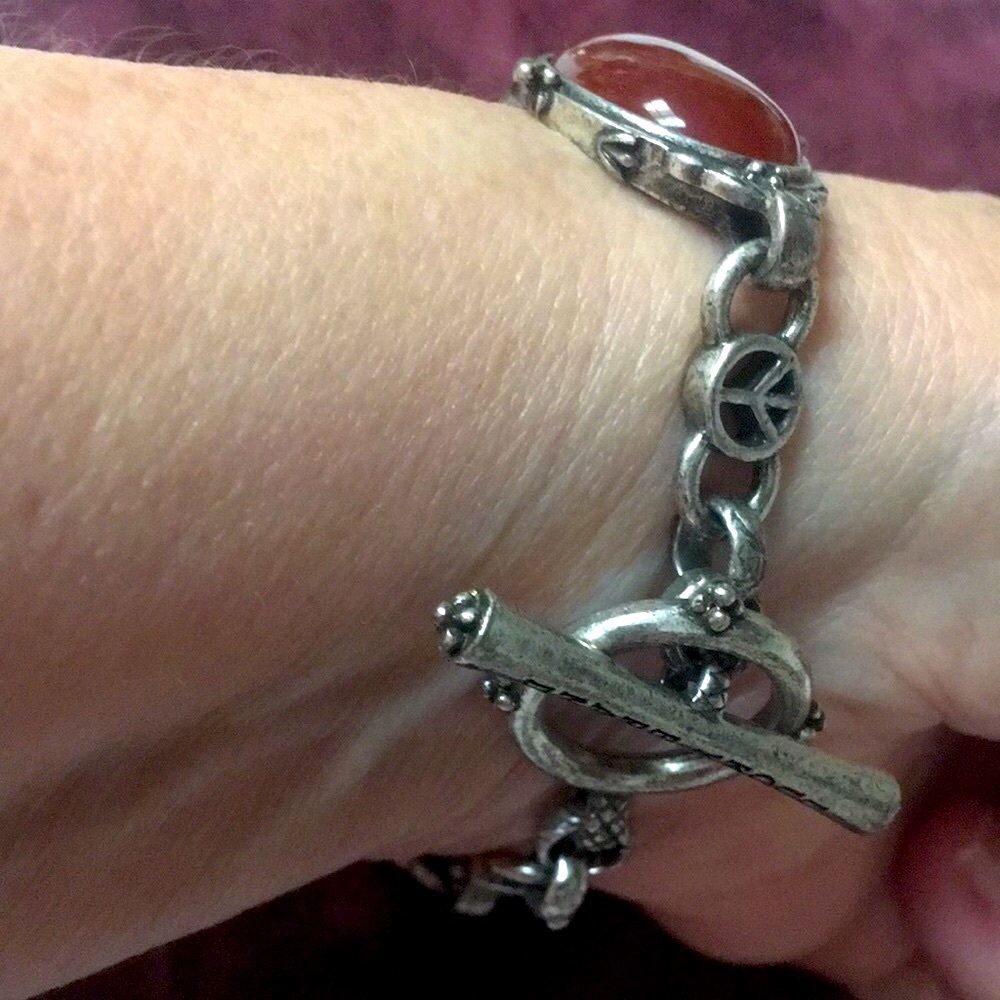 Silver, Turquoise & Cabochon Stone Bracelet
Fashion Jewelry - Picture 6 of 6